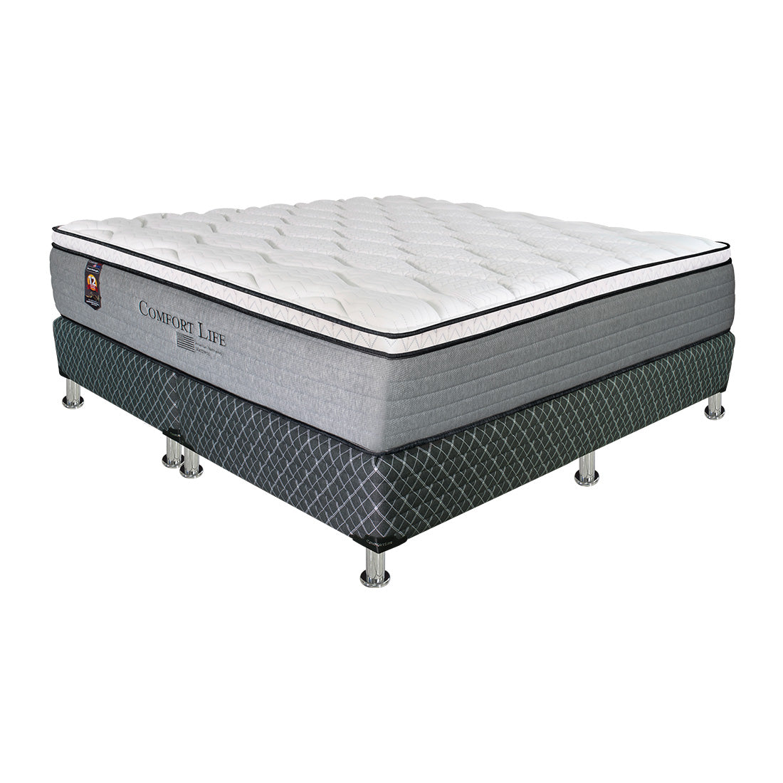 Cama Comfort Life Black Classic Euro Top