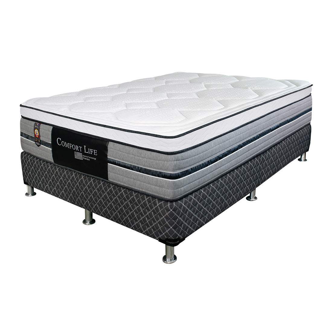 Cama Comfort Life Black Classic Euro Top