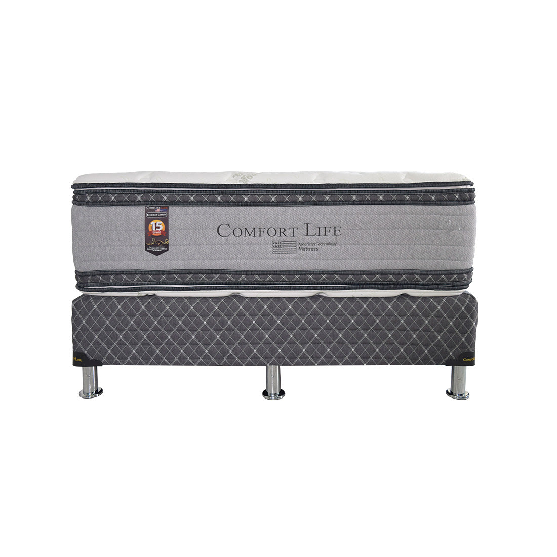 Cama Comfort Life Evolution Euro Pillow Top