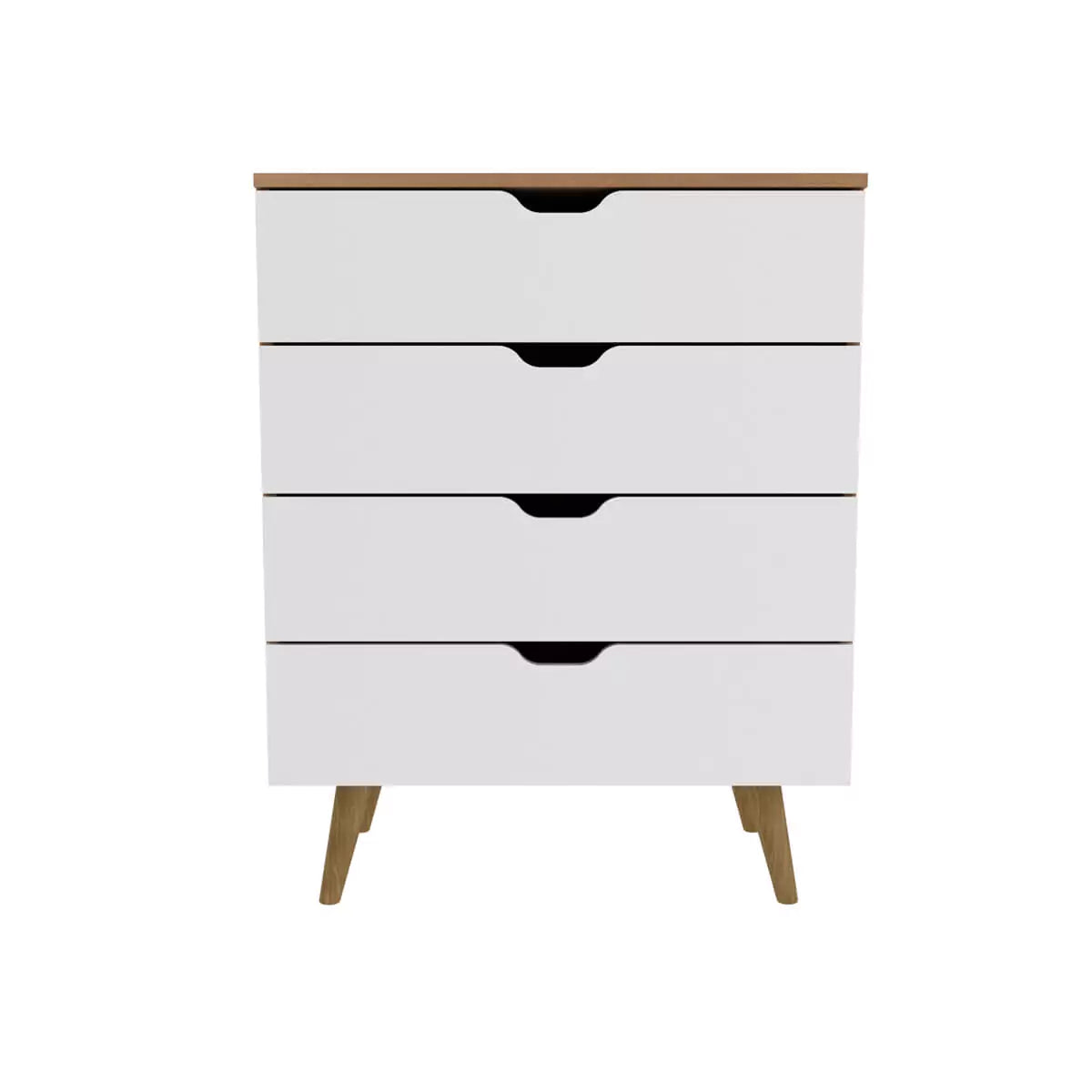 Gavetero 4 Cajones 68x93x41 - Almendra Blanco