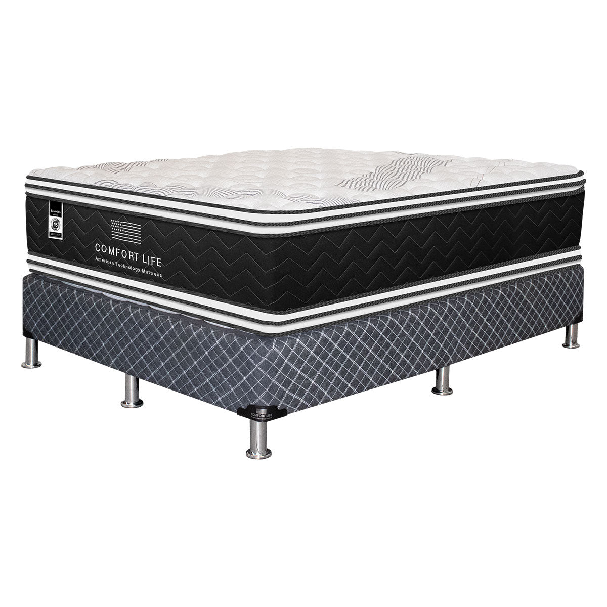 Cama Comfort Life Evolution Euro Pillow Top