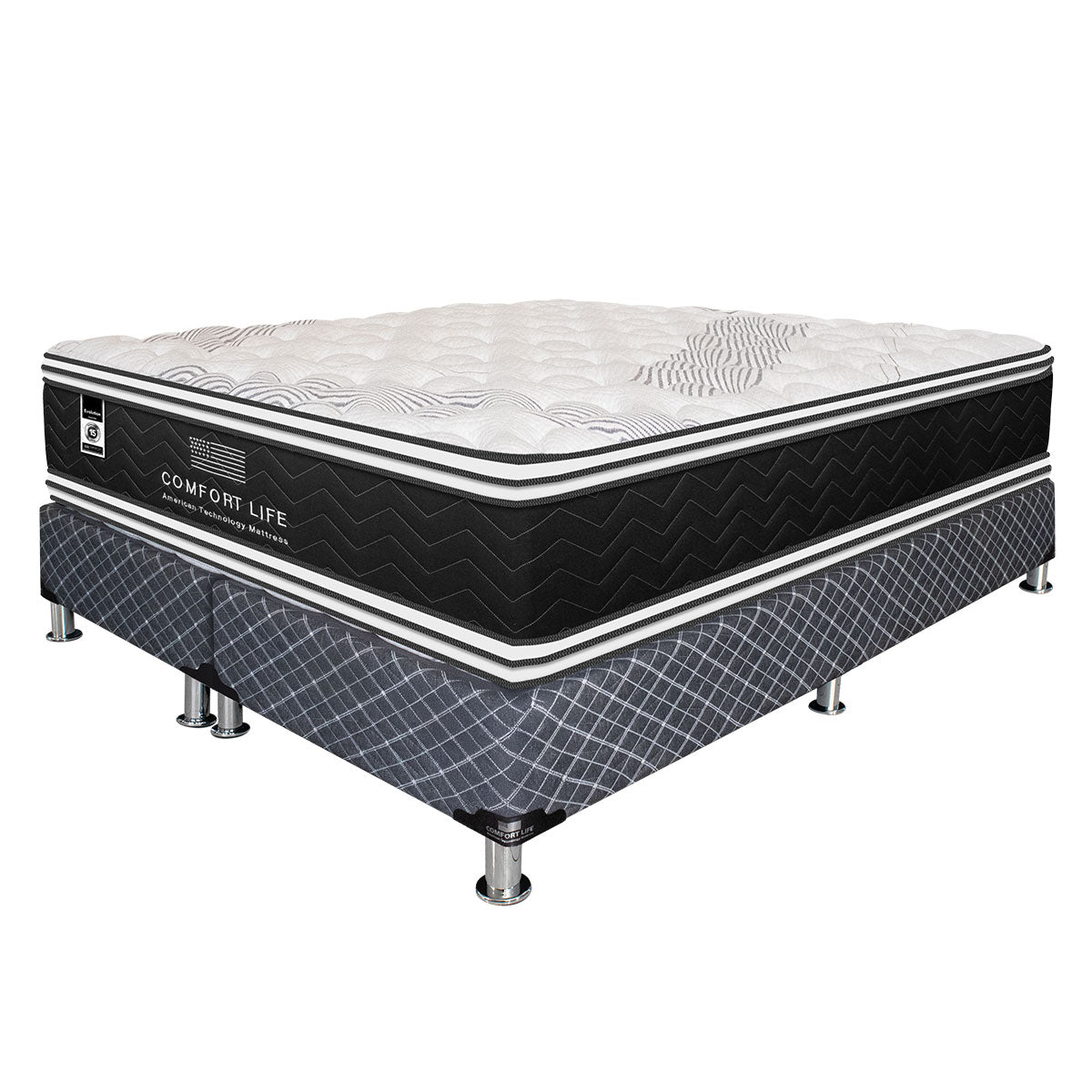 Cama Comfort Life Evolution Euro Pillow Top