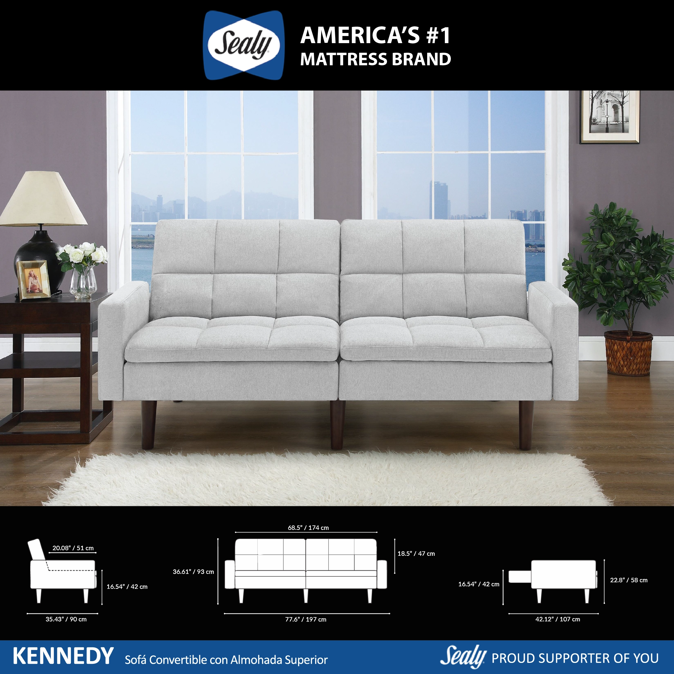 Sofa Cama Sealy Kennedy
