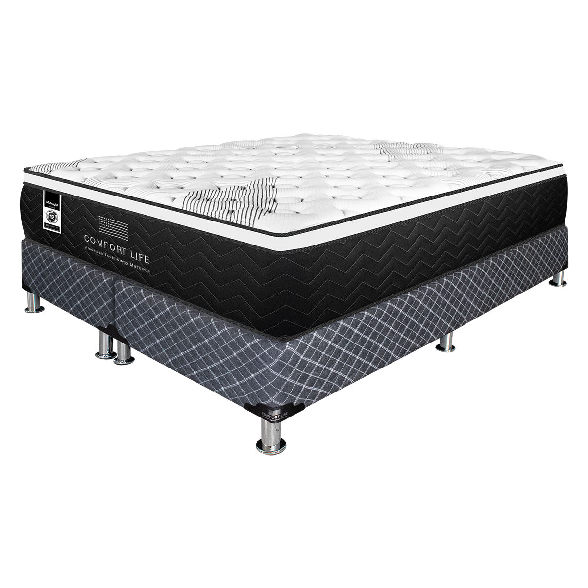 Cama Comfort Life Black Midnight Euro Top