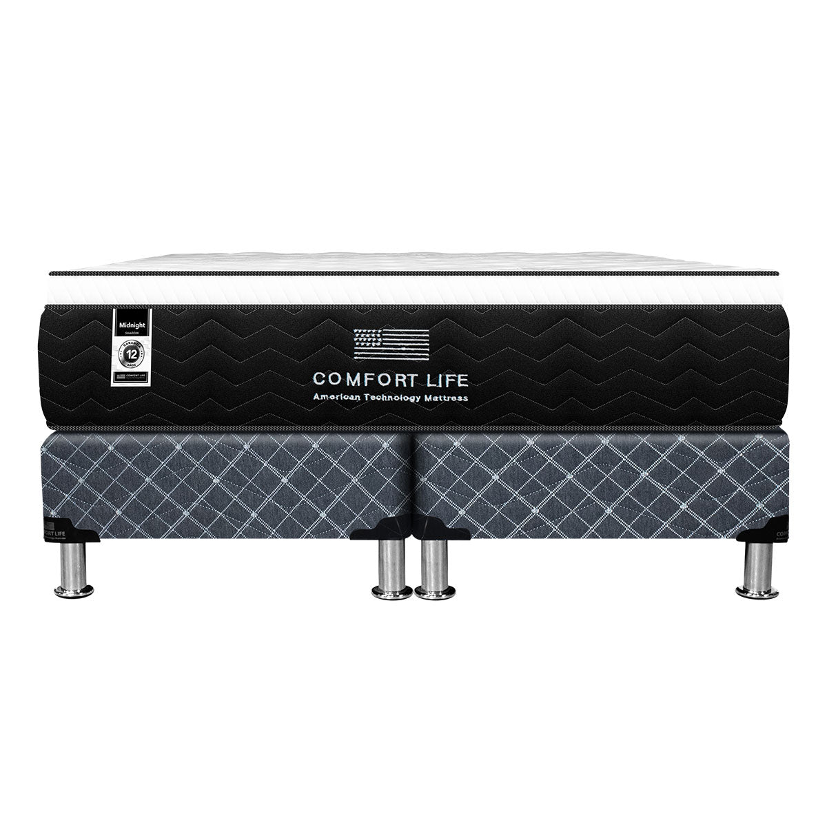 Cama Comfort Life Black Midnight Euro Top