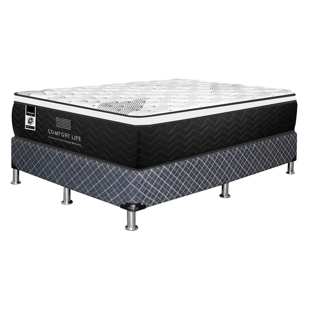Colchon Comfort Life Black Midnight Euro Top