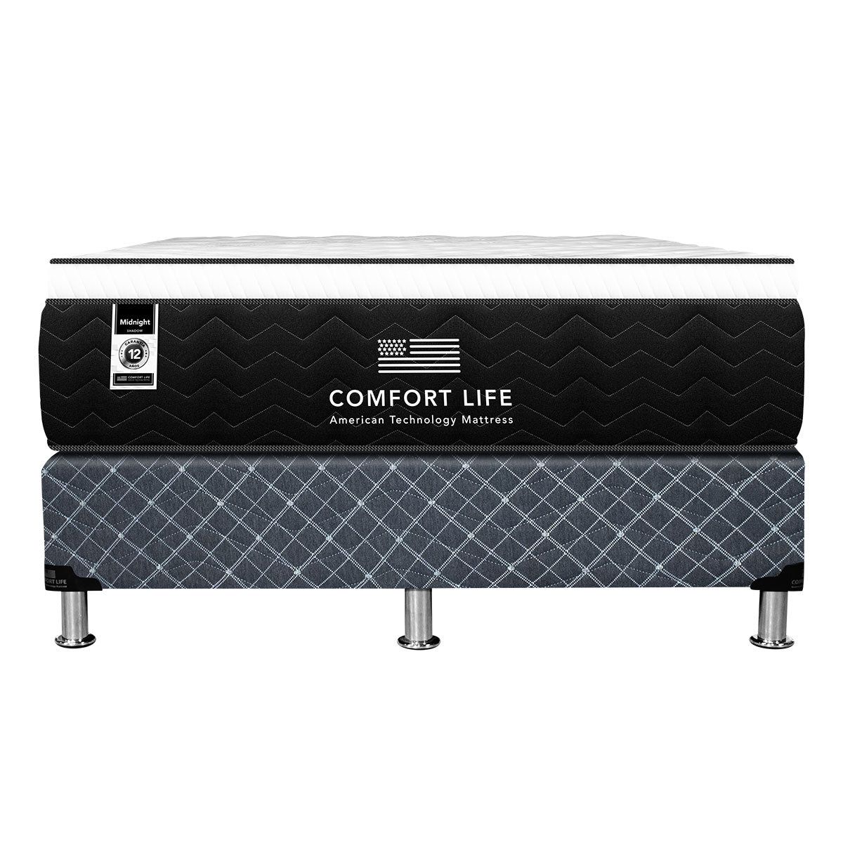 Cama Comfort Life Black Midnight Euro Top